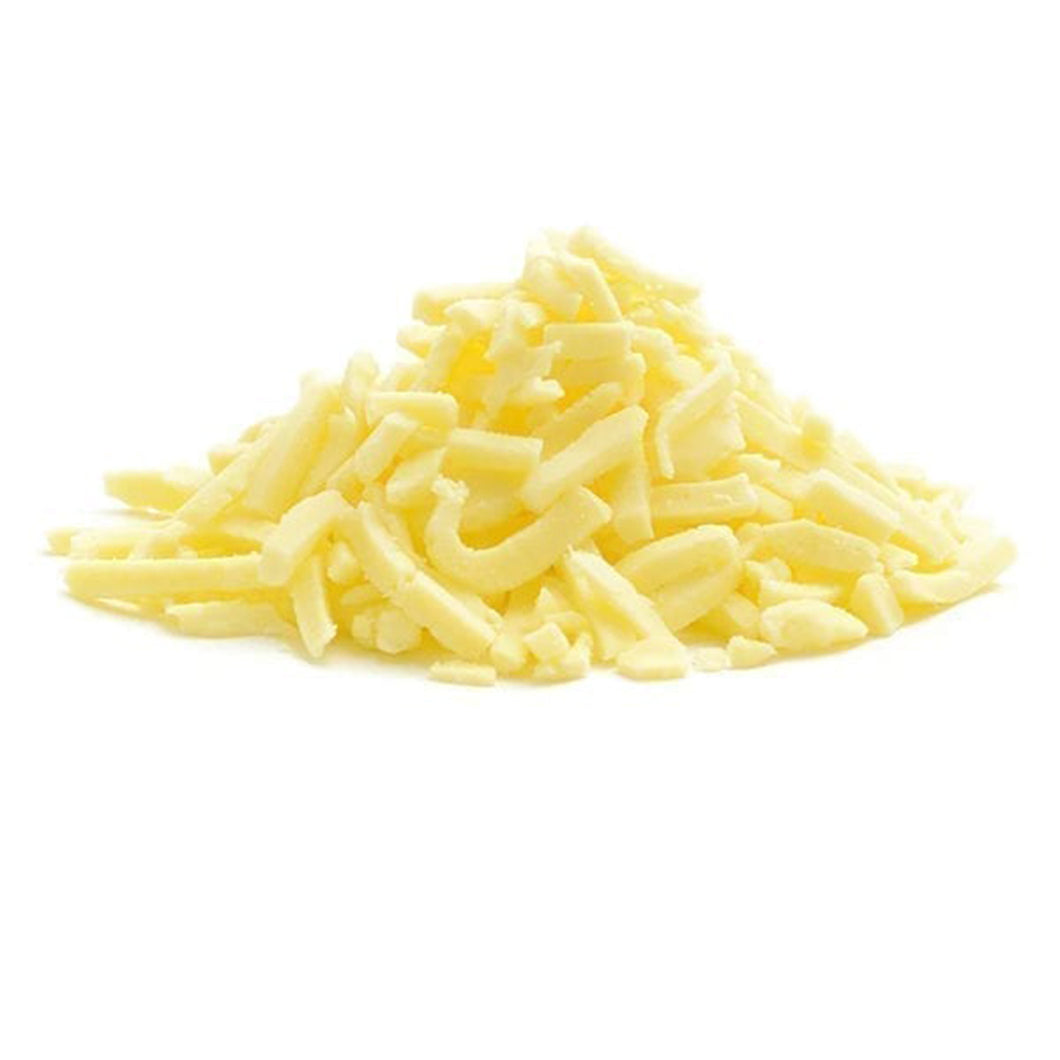 CHEESE CHEDDAR WHITE GRATED (per kg)